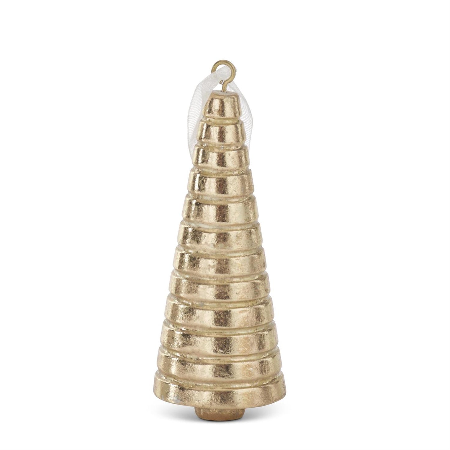 3.75 inch gold tree ornament