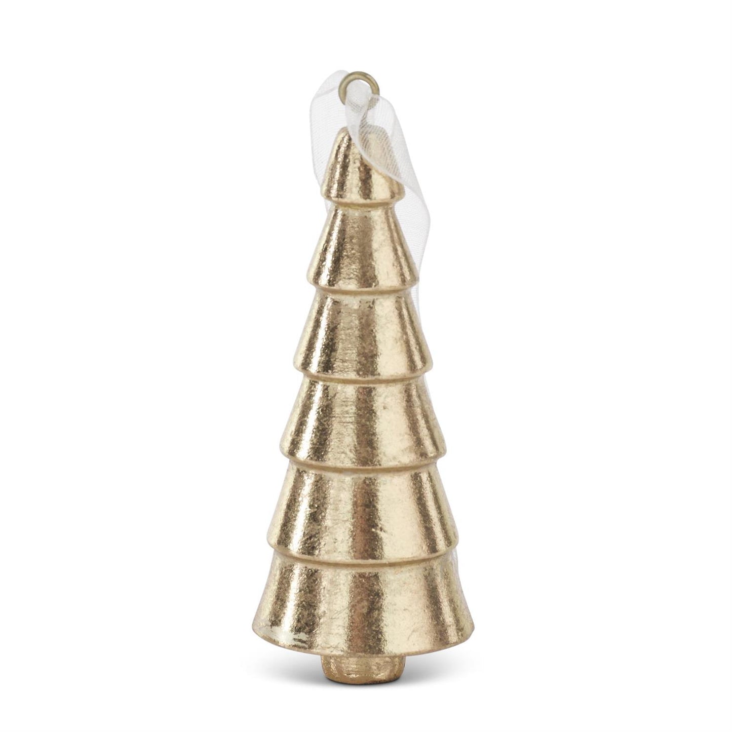 3.75 inch gold tree ornament