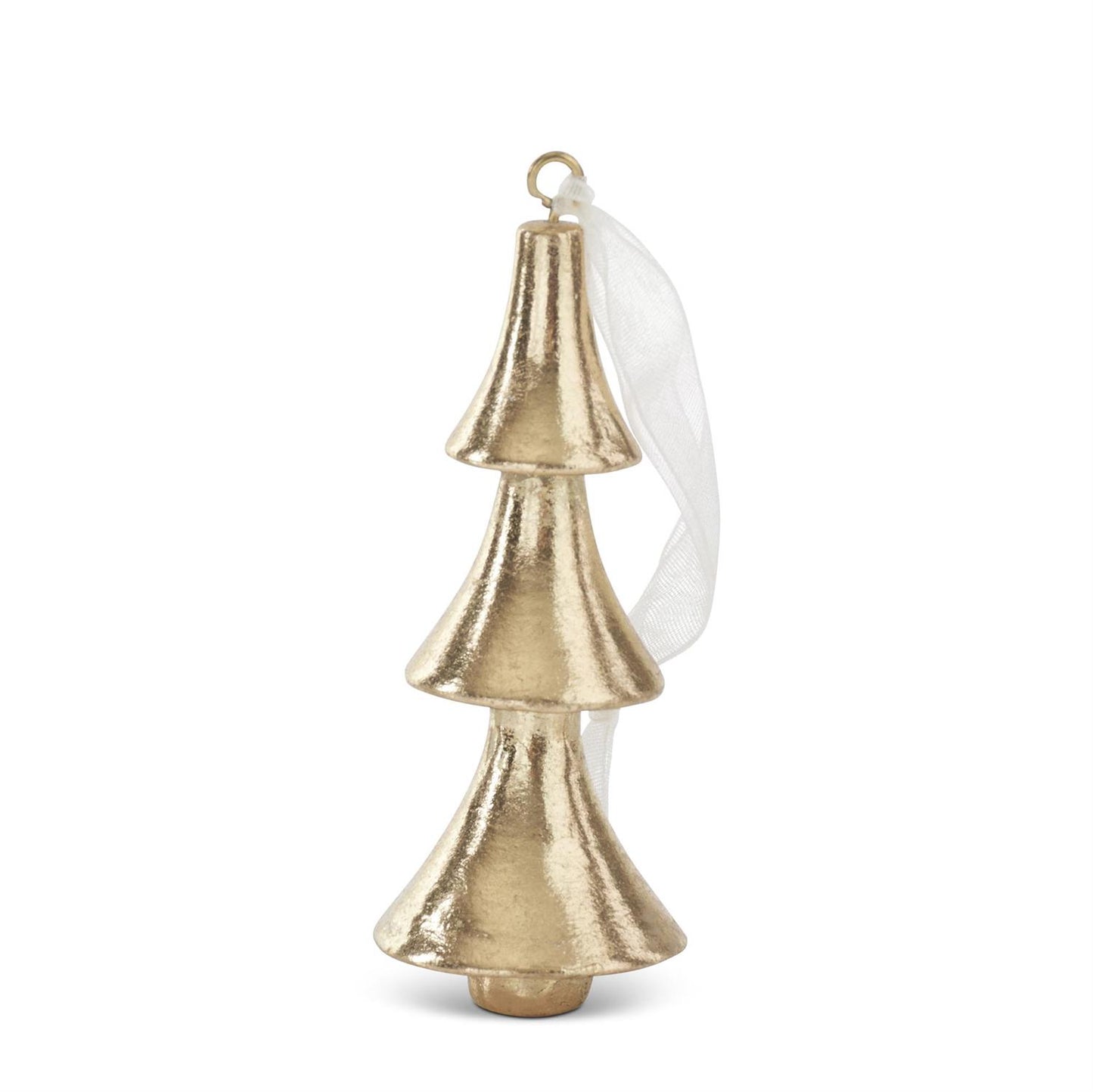 3.75 inch gold tree ornament