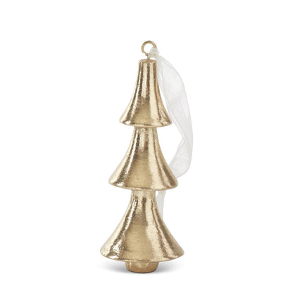 3.75 inch gold tree ornament