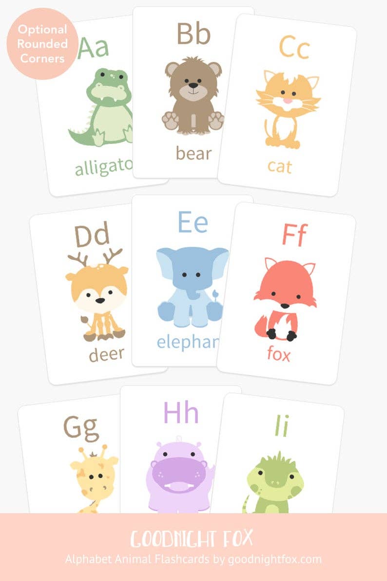 alphabet flashcards - 26 cards