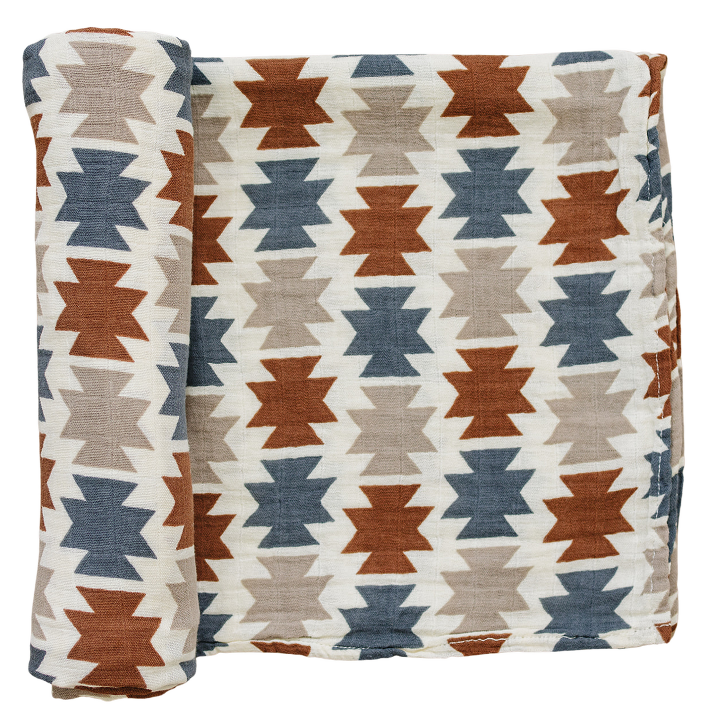 Western Aztec Muslin Swaddle Blanket