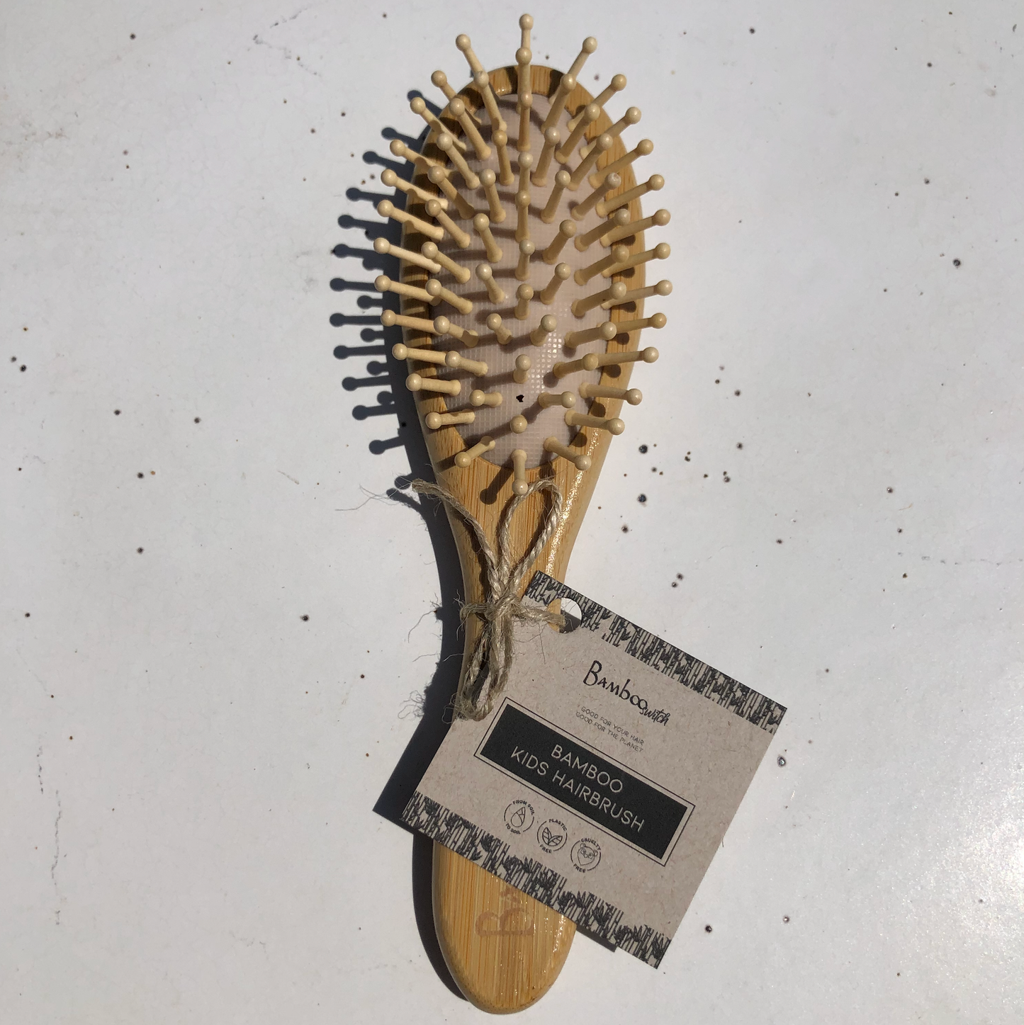 bamboo kids hairbrush | easter