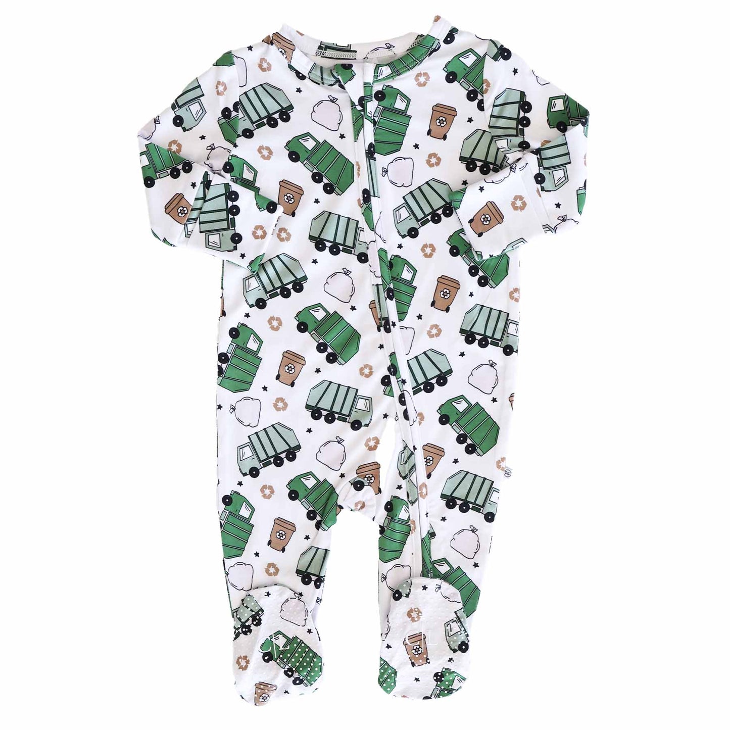 clean up crew zipper footie