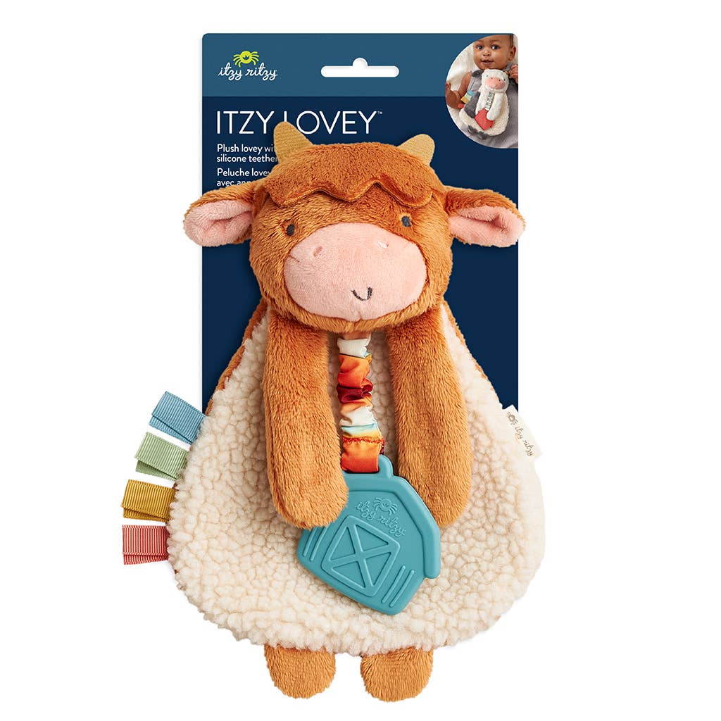 highland cow itzy friends lovey™ plush