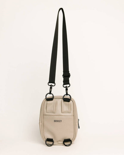 leather stone crossbody sling