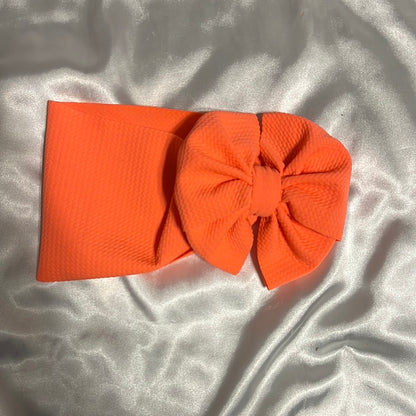 neon orange bow