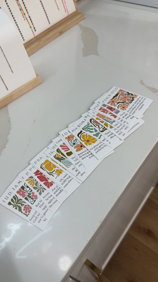 mini bible verse cards, 25 pcs