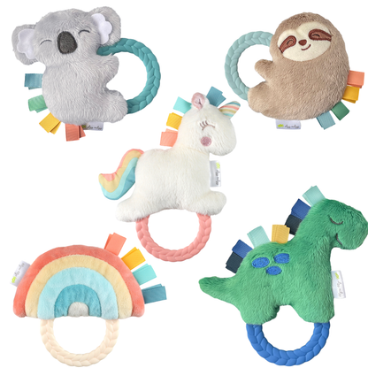 ritzy rattle pal™ plush rattle pal with teether