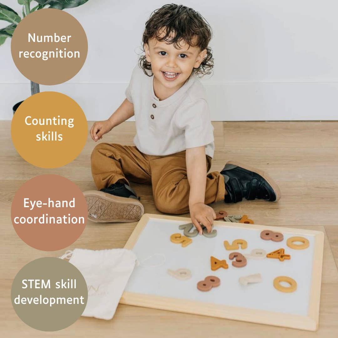 silicone number magnets 20 piece set