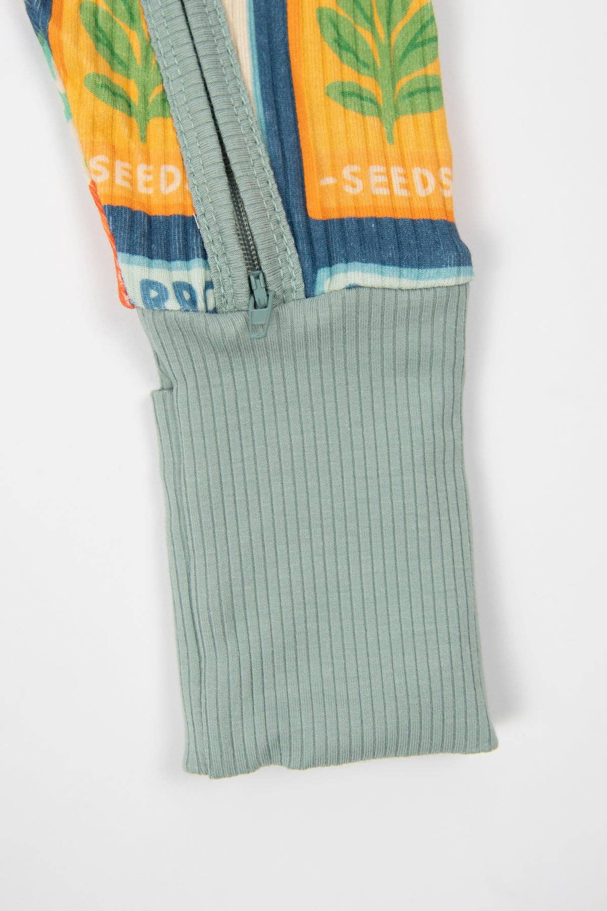garden seed baby ribbed cotton zippy