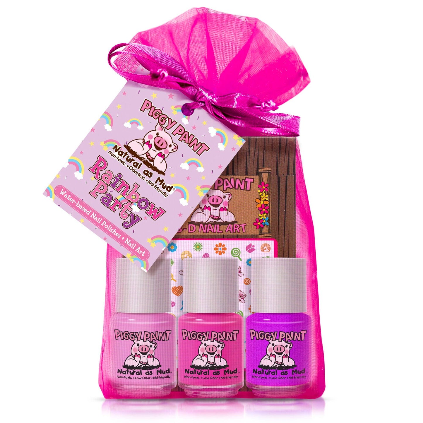 rainbow party - piggy paint gift set