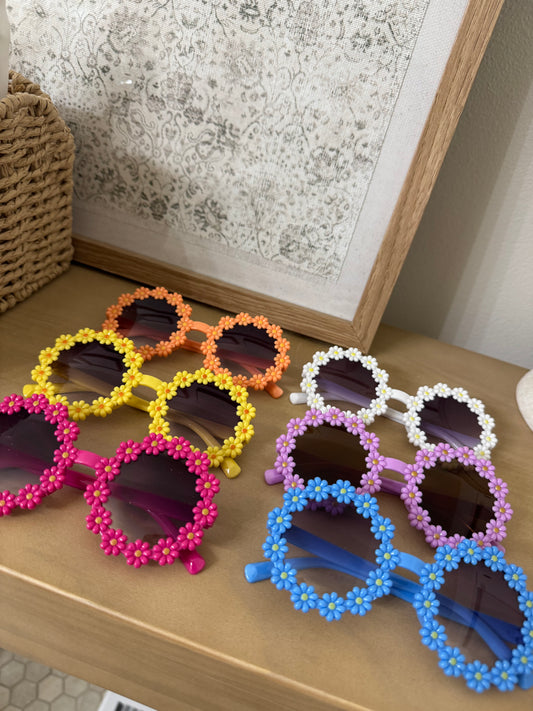 round flower sunglasses