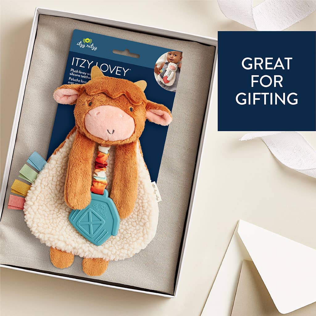 highland cow itzy friends lovey™ plush