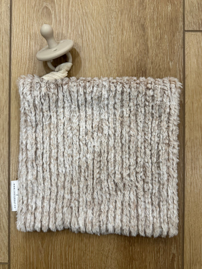 wildflower stripe pacifier blanket