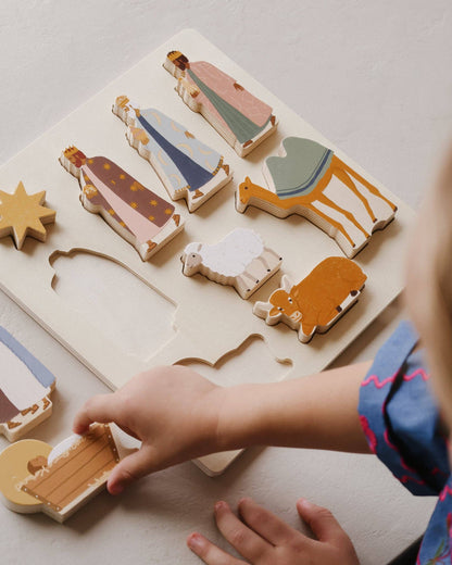 nativity wooden puzzle