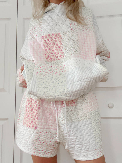 quilted pastel shorts