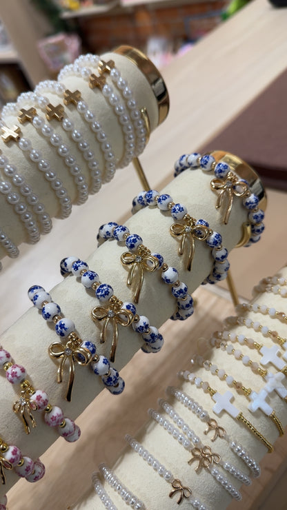 bloom + bow bracelets