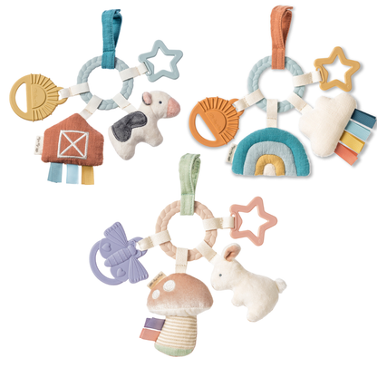 bitzy busy ring™ teething activity toy