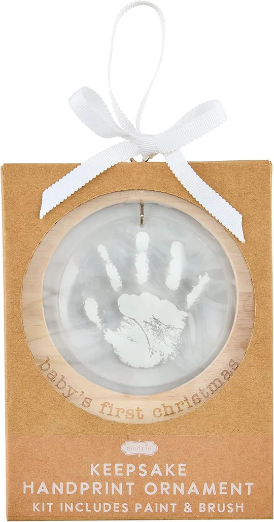 baby's first handprint ornament kit