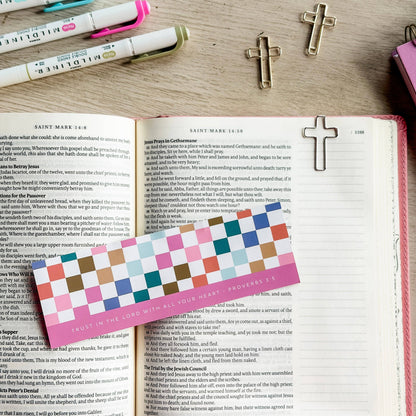 bookmark + cross paper clips