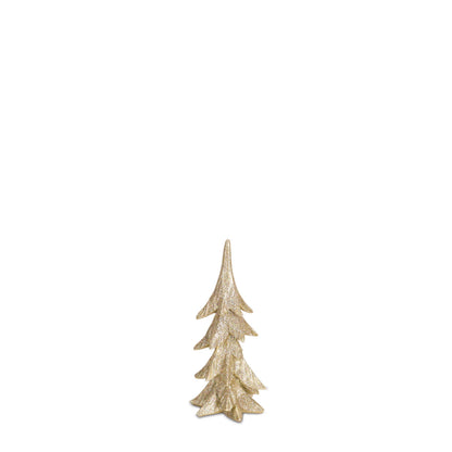 gold glitter trees