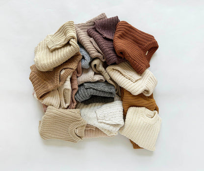 baby cotton chunky knit sweater