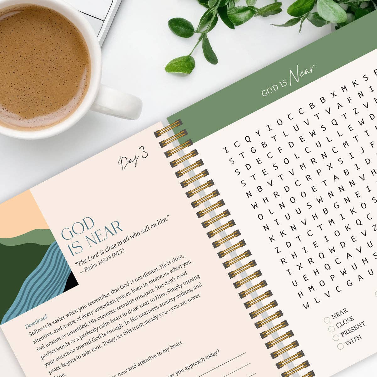 be still: word search devotional for peace & rest in God