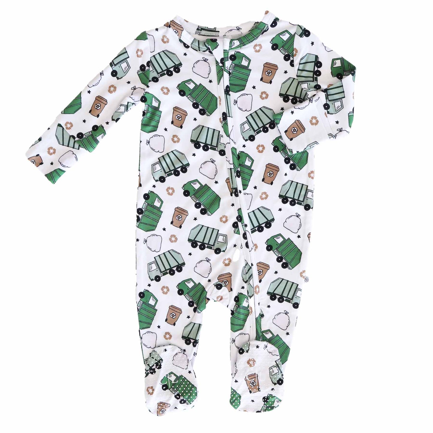 clean up crew zipper footie