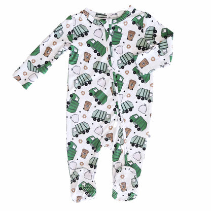 clean up crew zipper footie