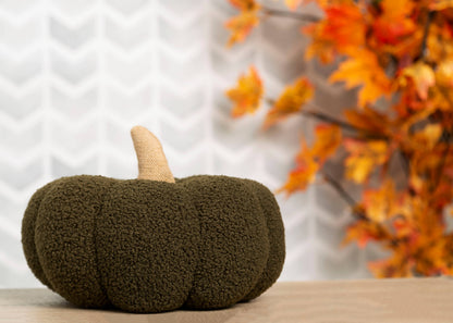 olive green sherpa pumpkin