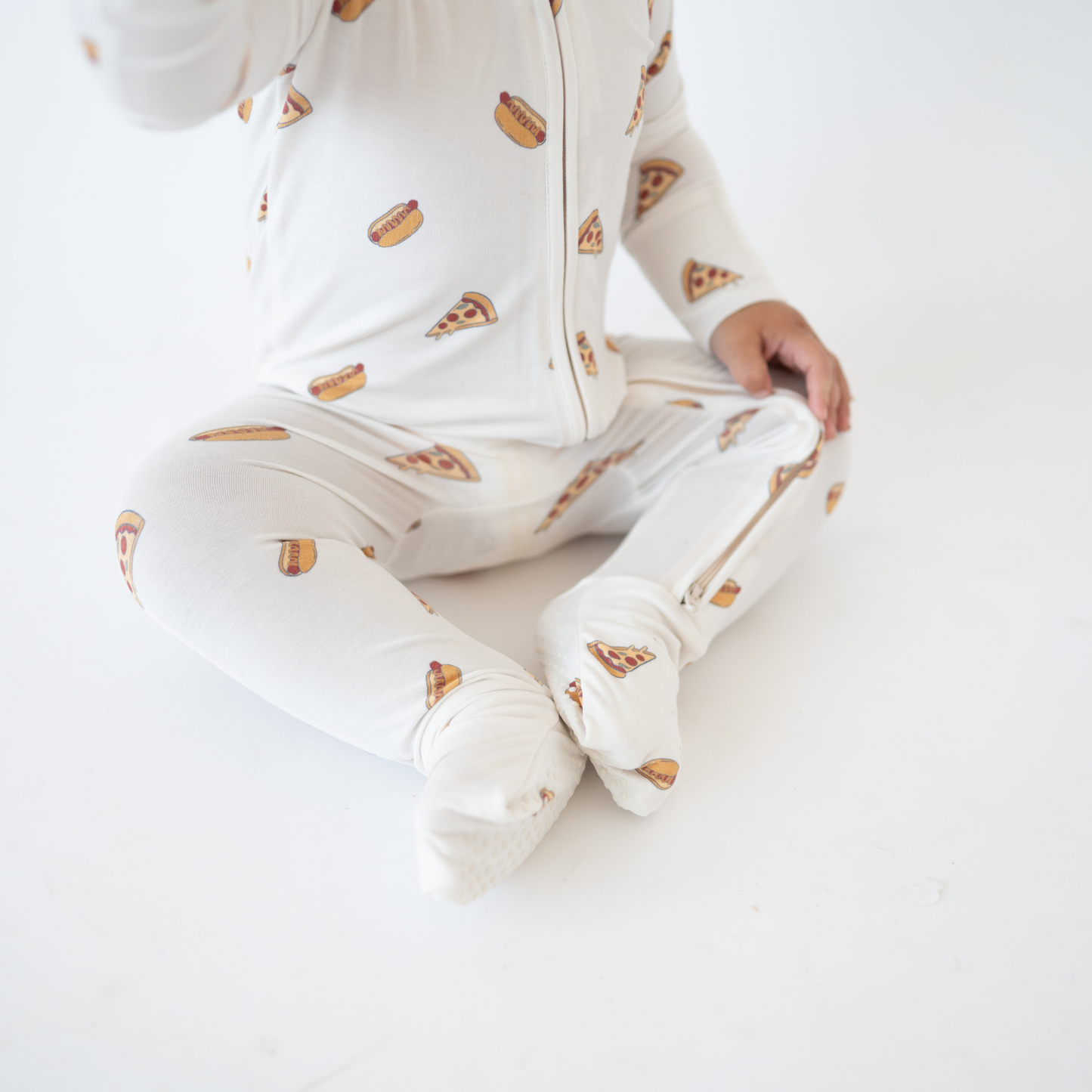 slice, slice, baby - bamboo 2-way convertible zip romper