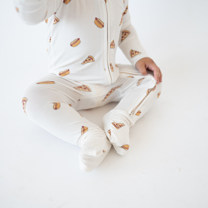 slice, slice, baby - bamboo 2-way convertible zip romper