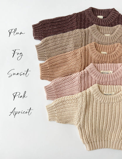 baby cotton chunky knit sweater