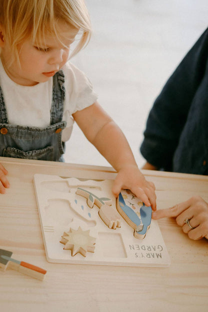 mary's garden wooden puzzle