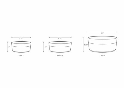 classic water white pet bowl