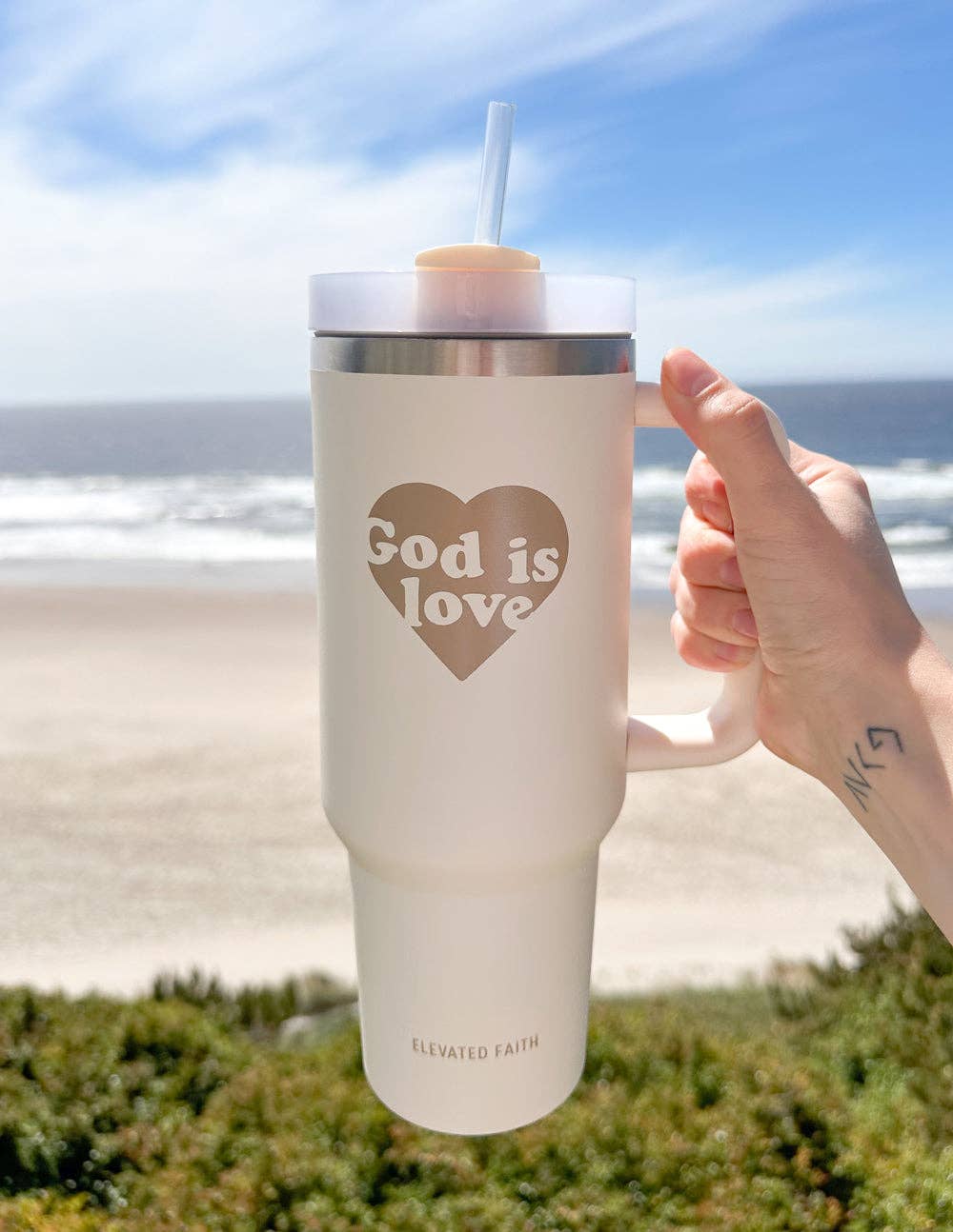 god is love 40 oz tumbler