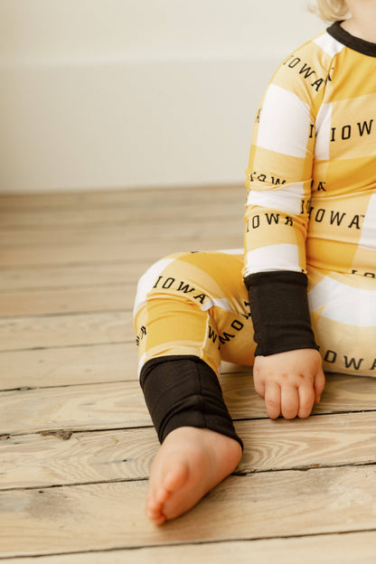 zip romper | iowa grid