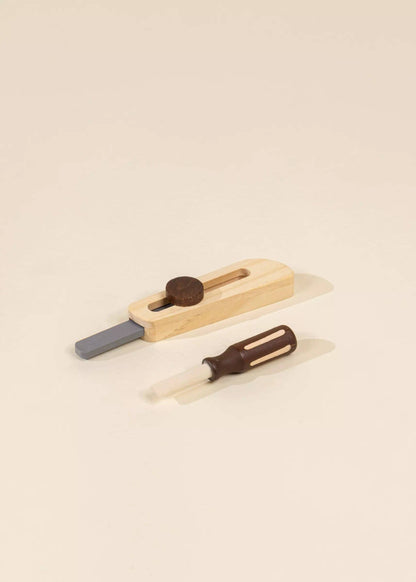 wooden tool playset