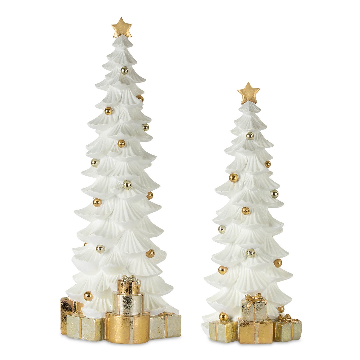 gold tree with packages