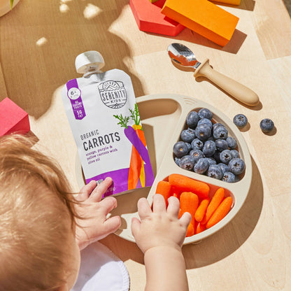 organic carrot baby food pouch