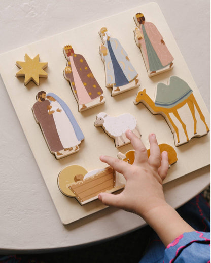 nativity wooden puzzle