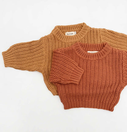 baby cotton chunky knit sweater