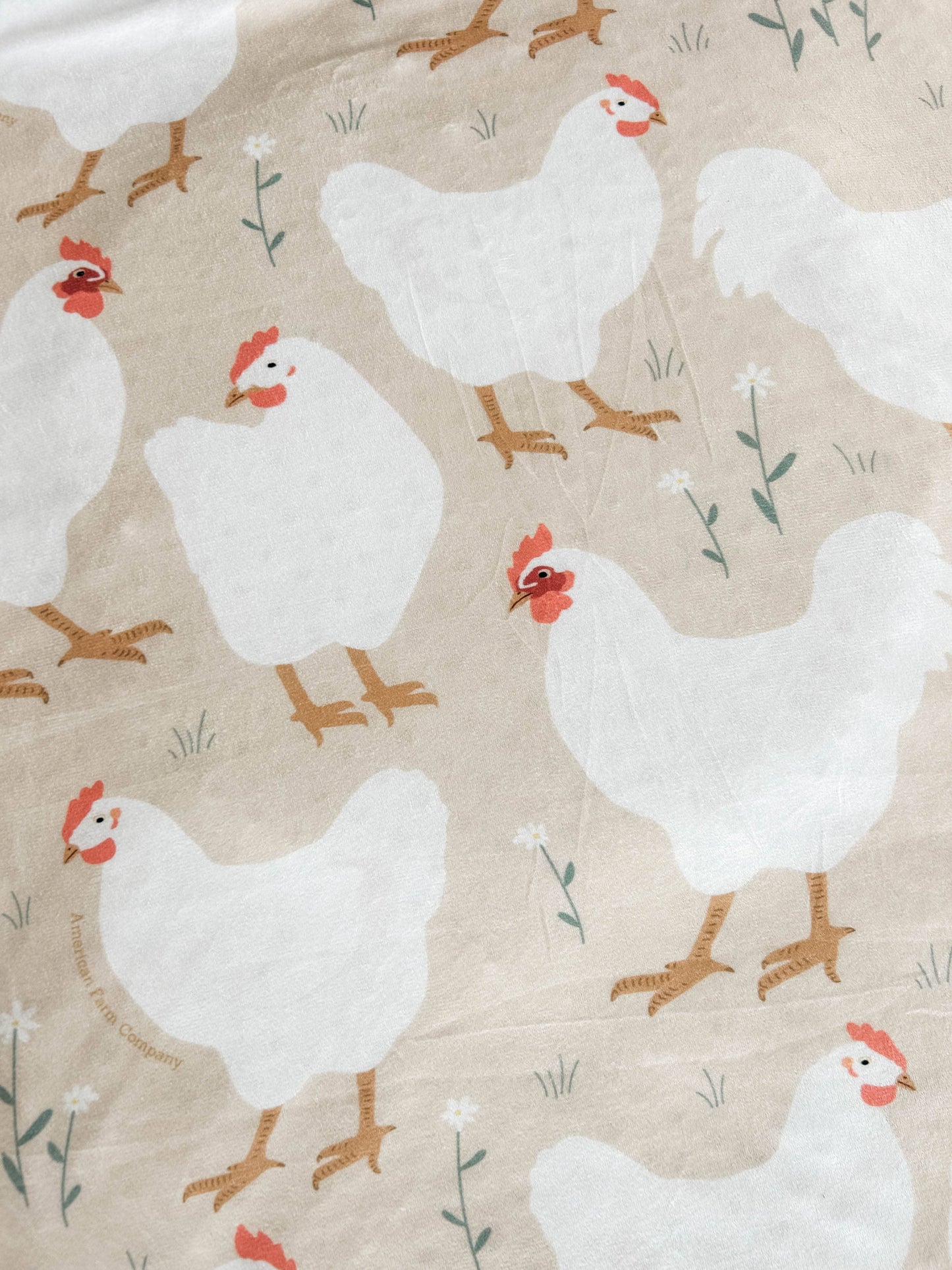 spring chicken minky blanket - Ivory Soul