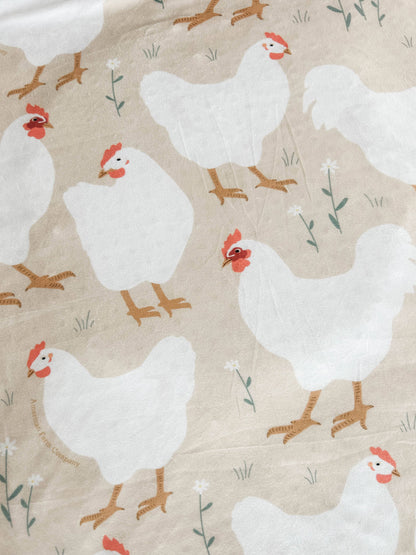 spring chicken minky blanket