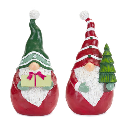 gnome w present + gnome w tree