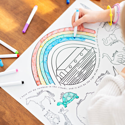 christian coloring mats