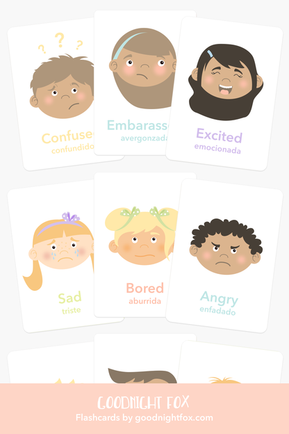 emotions flash cards