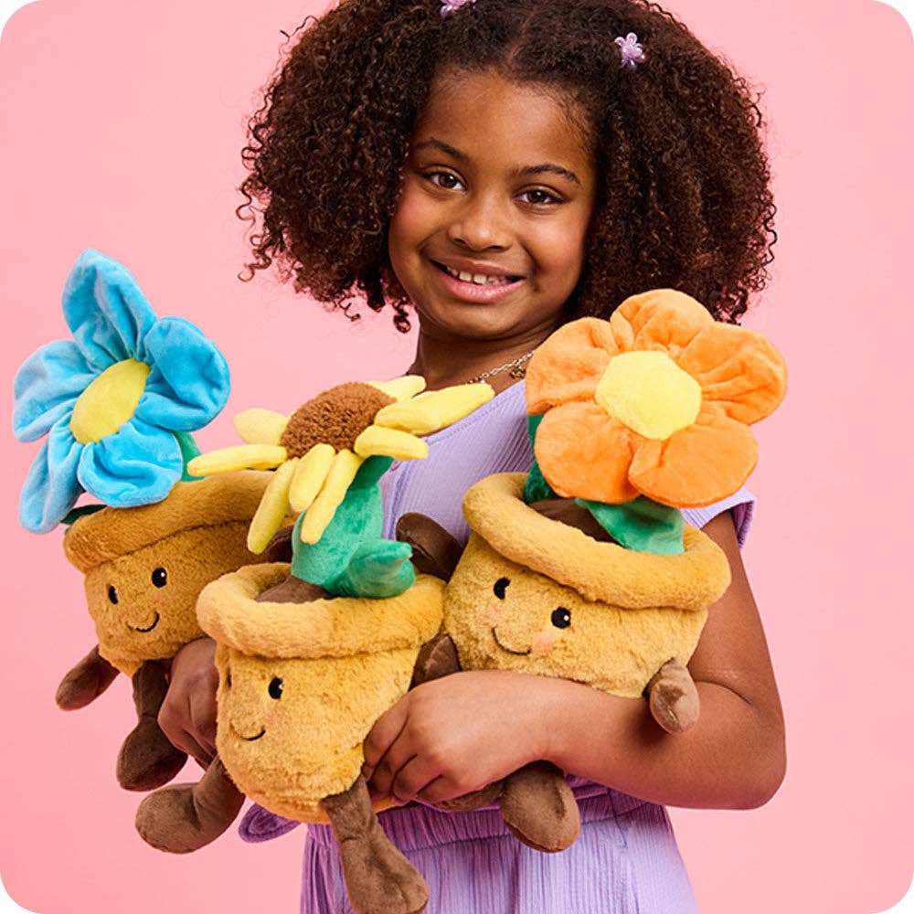 yellow flower pot warmies