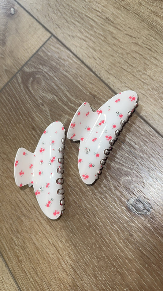 rosy garden hair clip